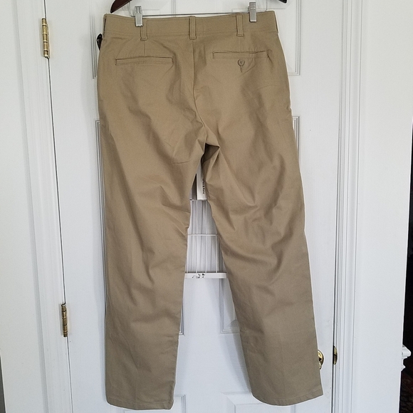 NWT Lee Khaki Pants Reg Straight Active Stretch Size 34x32 - Picture 2 of 6